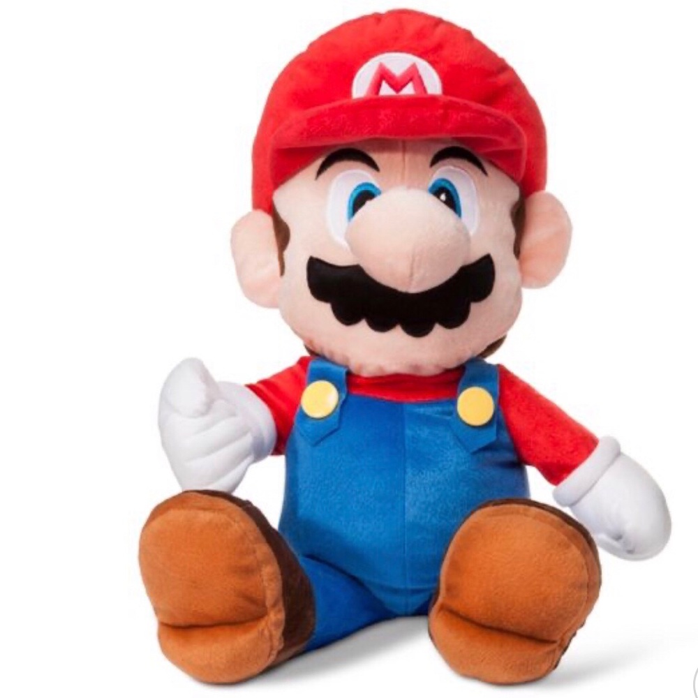 NWT 22-inch Super Mario plush toy throw pillows